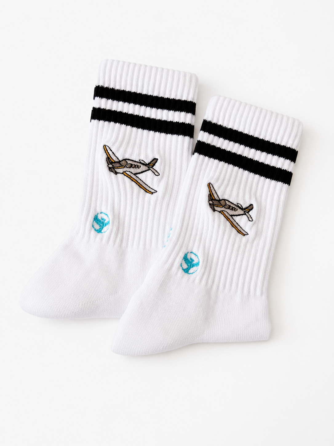 Kleinflugzeug Socken für Hobbypiloten im Aviation Style