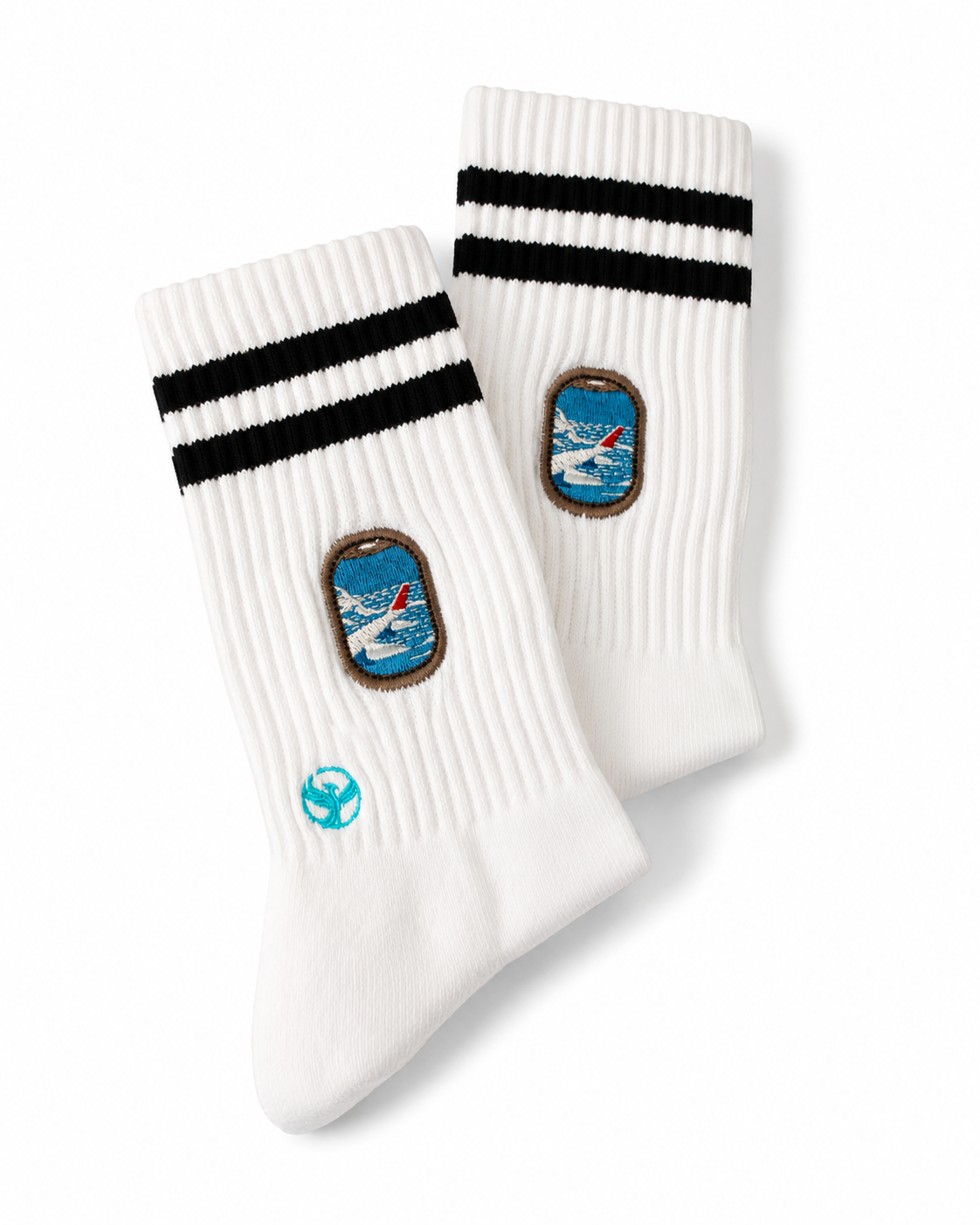 Produktfoto von Aviation Socken von Jumpseat mit gesticktem Flugzeugfenster